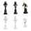 Classical Chess Queen/King/Horse Statue Black/White-White Queen 2