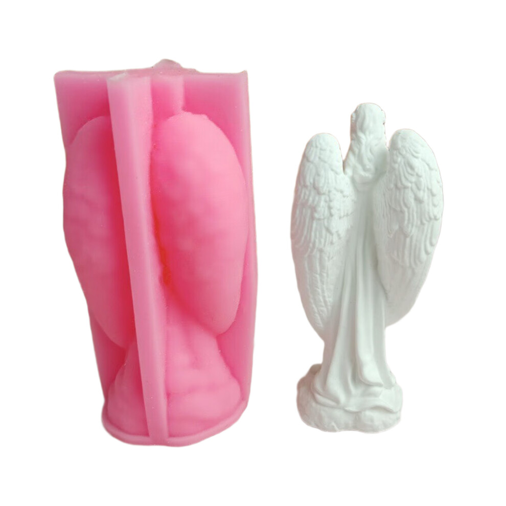Winged Girl Figurine Silicone Molds for Making Candle Soap