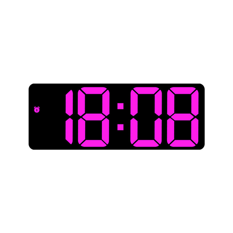 Modern Mirror LED Digital Alarm Clock with Temperature and-08