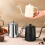 Stainless Steels Pours Over Kettle-350ML white with cov 3
