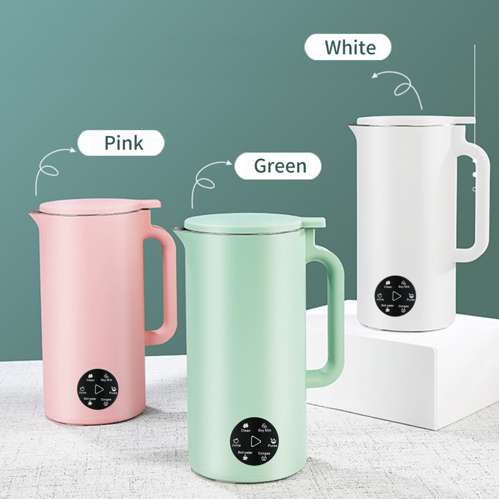 Multifunction Soymilk Maker 350mL, Stainless Steel, 6 Programs, Pink-image-OPC-PMP9PQX-NEW