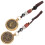 2 Peças Pingente Chinês Cobre Com Pendurado 5