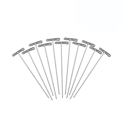 100 Unidades T Para Perucas 53Mm Com Plástico