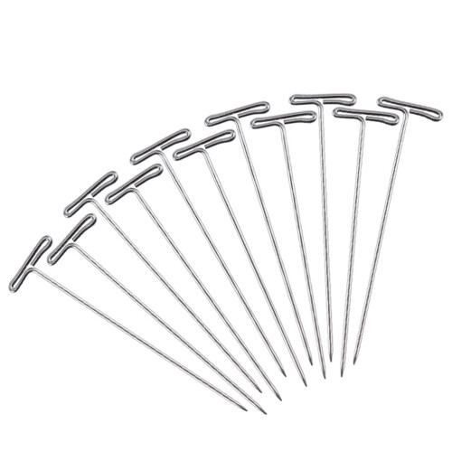 100 Unidades T Para Perucas 53Mm Com Plástico 1
