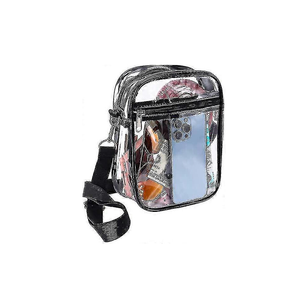 Clear Stadium Bag, Transparent Shoulder Bag for Sports Events, Approved Concert Bag