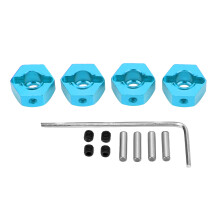 4 Stück 12mm Aluminiumlegierung Sechskant Radmuttern für 1/10 RC-Cars Blau