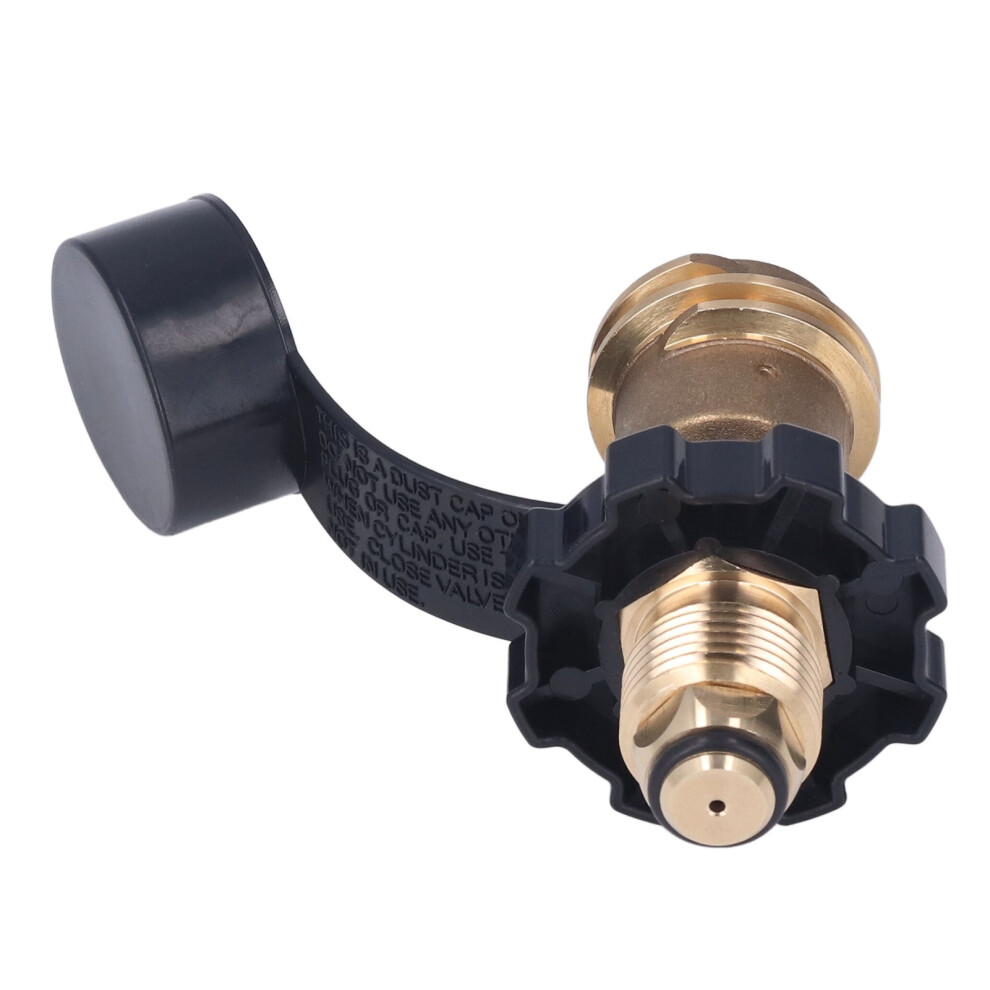 Easy-To-Use Propane Adapter: Compact Brass Pol To Qcc1 Converter 4661357398316