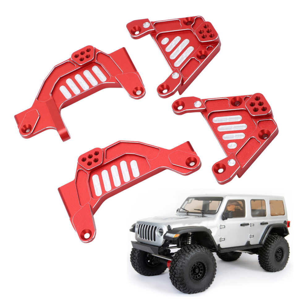 Replaceable Aluminum Alloy Rc Shock Hoops For Axial 1/6 Scx6 Red 8191357398772
