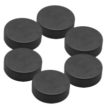 6 Unidades Puck Hóquei Espuma Pu Para Corrida E Competição