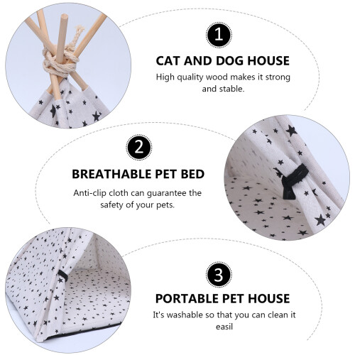 Casa Para Cachorro E , Abrigo Portátil Lavável 1