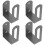 4Pcs Suporte De De Metal De Parede 7