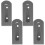 4Pcs Suporte De De Metal De Parede 10