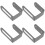 4Pcs Suporte De De Metal De Parede 8