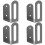 4Pcs Suporte De De Metal De Parede 5