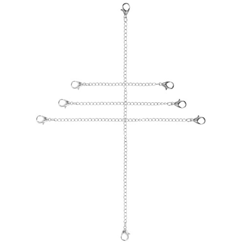 4 Peças Extensor De Corrente Para Colar E Pulseira Portátil