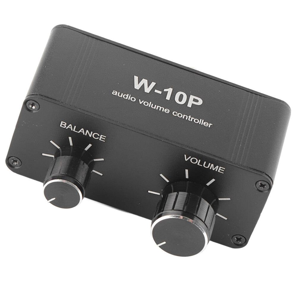 Stereo Sound Amplifier With Noise Reduction, Volume Control, 3.5Mm & Rca Jack, Aluminum Alloy, 90X38x38mm 4271357401512