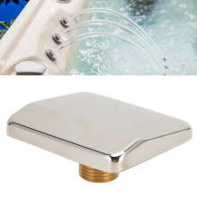 Bathroom G1/2 Stainless Steel Waterfall Tub Filler Wall Mount Spa Bath Nozzle