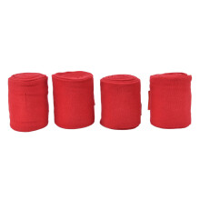 Self Adhesive 4Pcs Red Horse Leg Wraps - Breathable and Wear Resistant