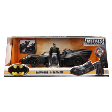 Jada Diecast DC Comics Batman - 1989 Batmobile With Figure - 1:24 Scale Collection