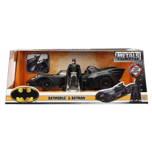 Jada Jada Diecast DC Comics Batman - 1989 Batmobile With Figure - 1:24 Scale Collection