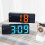 Contemporary Tabletop Mirror LED Digital Alarm Clock with-02 7