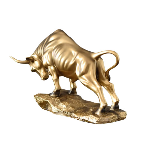Gold Cattle Statue Table Centrepieces Cow Figurines Statue