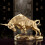 Gold Cattle Statue Table Centrepieces Cow Figurines Statue 5