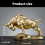 Gold Cattle Statue Table Centrepieces Cow Figurines Statue 3