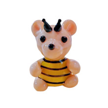 Glas-Tierfigur, handgefertigt, Hund, Bär,-Kleiner Bienenbär