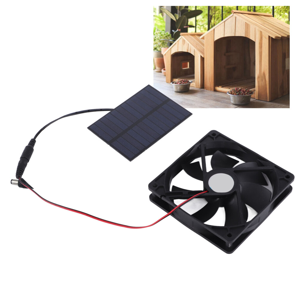 Efficient 3W Solar Exhaust Fan Kit For Coops Greenhouses Sheds Houses 4601357402842