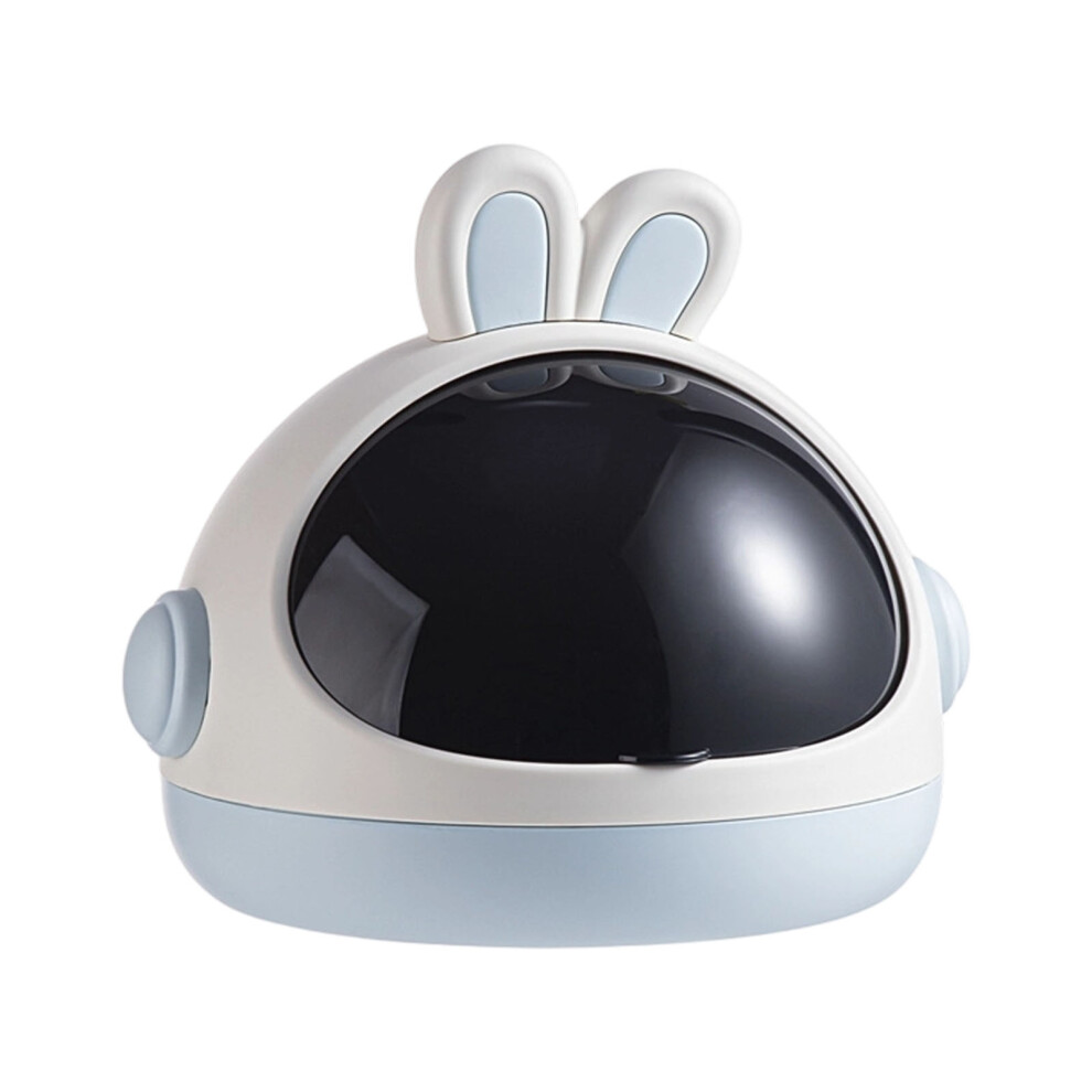 Creative Rabbits Design Small Office Trash Bin-Tide Rabbit Blue 7695000252578
