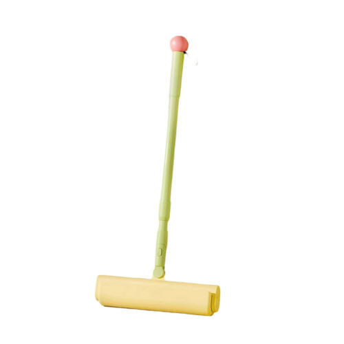 Retractable Sticky Lints Roller Cleaner Long Handle-Green