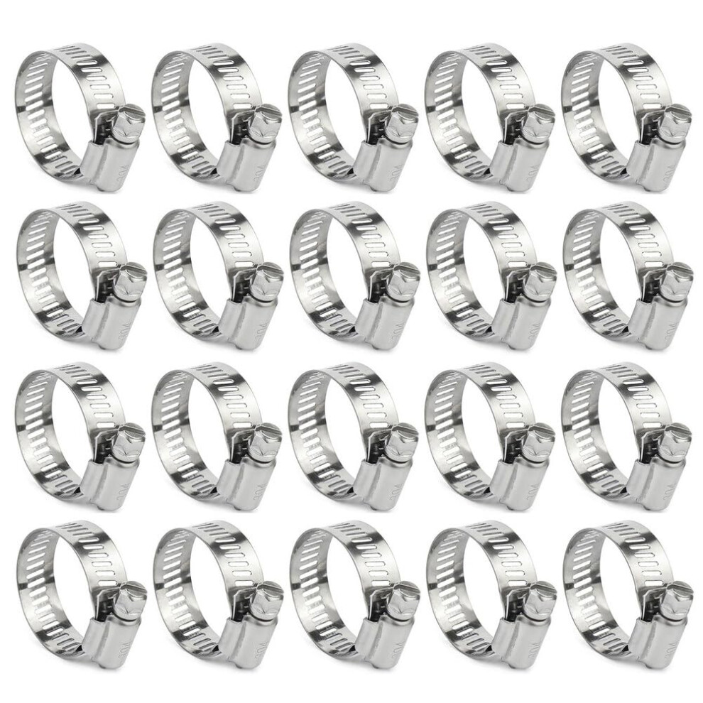 Adjustable Hose Clips 304 Stainless Steel Worm Drive Hose Pipe Clamps 118-140Mm For Plumbing Automotive Mechanical 9339159942482