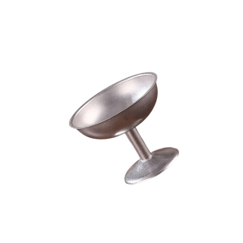 Functional Nonrust Steel Footed Serving Cup Heat-silver S