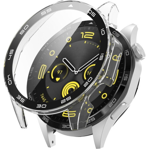 Smart Watch GT4 46mm PC Case Screen Protector Waterproof Blue 2
