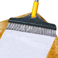 Floor Exfoliator Brush - Deck Patio Scrub Attachment, Adjustable Long-Handle Broom Head, Mop Replacement Cushion