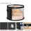 Round Brim Hat Storage Bucket with Handle Caps Organizer-Grey 5
