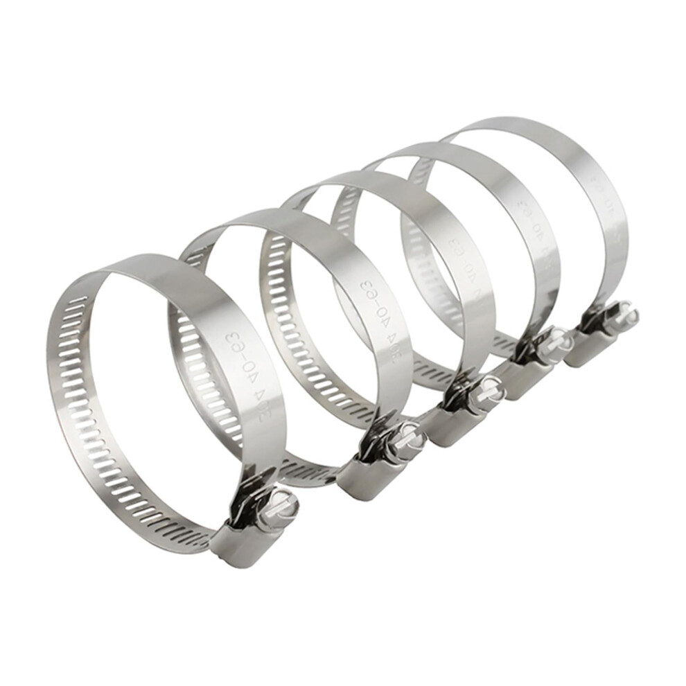 Hose Clamps 304 Stainless Steel, Adjustable Worm Drive, 14-27Mm, 5 Pack, Plumbing And Automotive 9354506650131