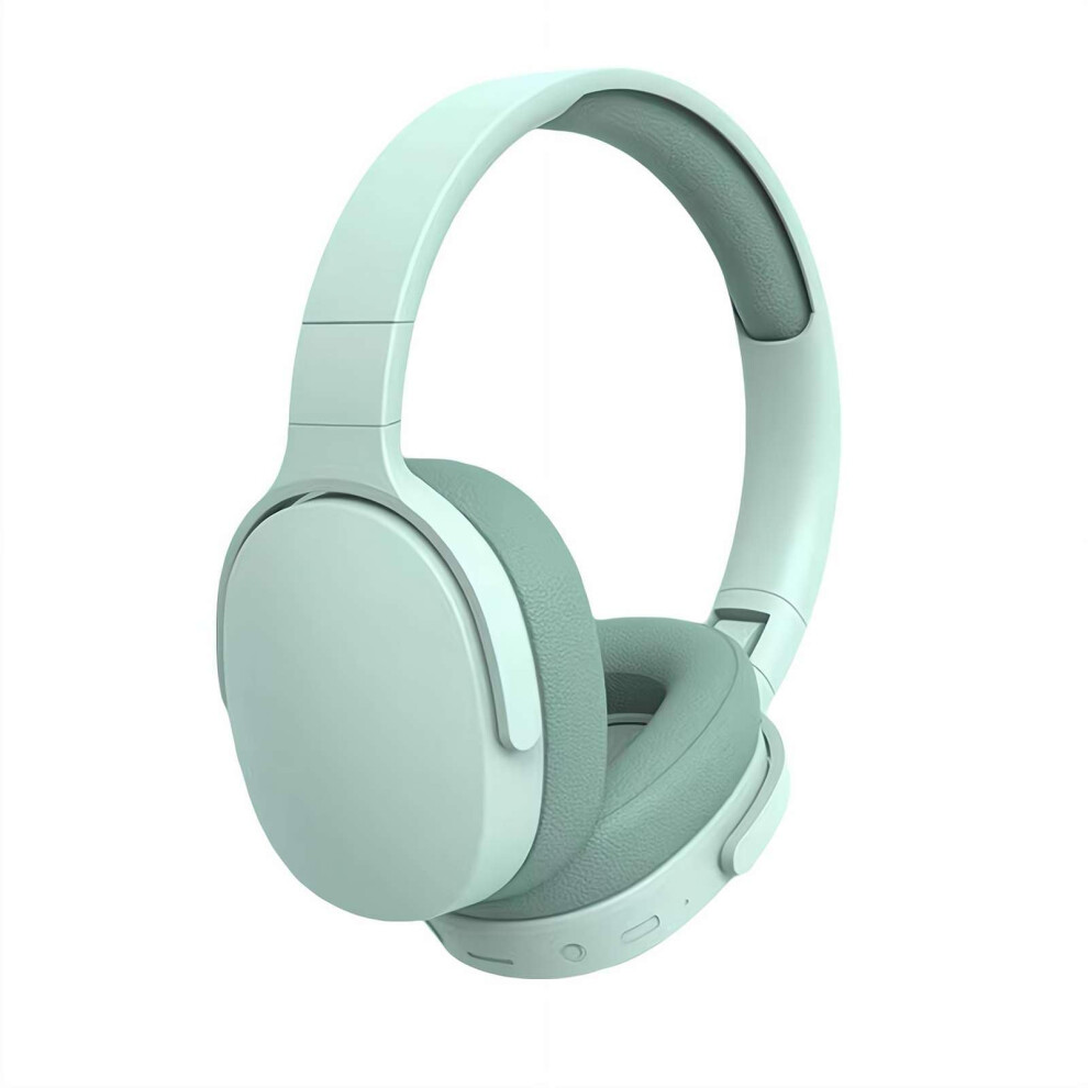 Over Ear Headphones Bluetooth 5.1 Hifi Noise Cancelling Foldable Wireless Adjustable Headband For Ios And Android Green 9339159943229