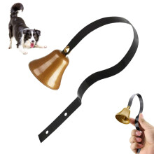 Dog Needs Bells Door Bell For Training - Antique Puppy Training Tool, Indoor/Outdoor, Wall Mount, S/M/L, Black