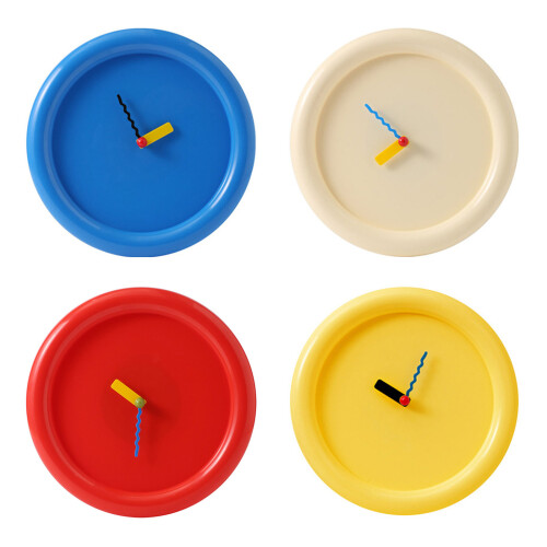 Decorative Creamy Bubble Wall Clock Quiet Movement-Blue 1