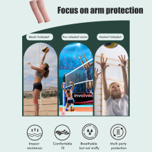 Pink Volleyball Arm Sleeves & Wristbands, Size M, Nylon & PU Fiber