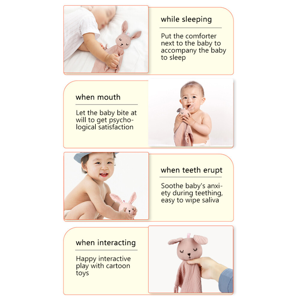 25cm Baby Comfort Bunny Blanket Soft & Gentle for Newborns and Infants