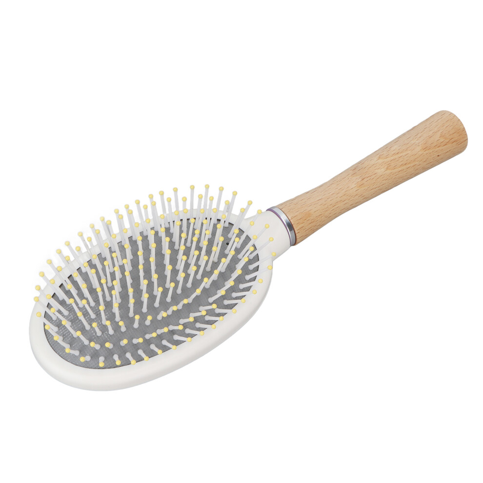 Natural Beech Paddle Hair Brush for Thick, Curly, Long & Wet Hair
