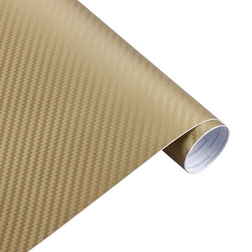 (Golden, 3D 127*30cm) HOT Car Vinyl Wrap Film Roll Matt Satin Glossy 3D ...