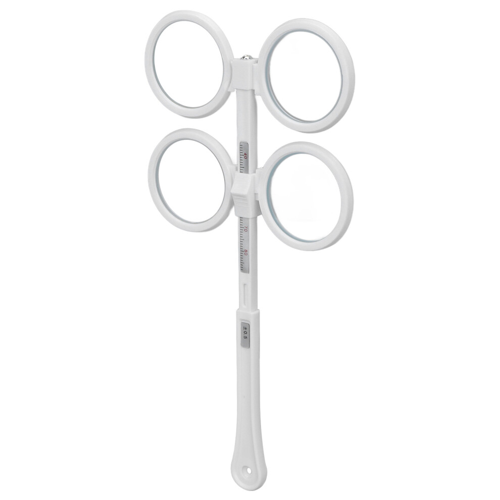 White Plastic Adjustable Optical Flipper 0.5 D With Vision Test Card