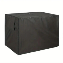 (Black, L) Outdoor Durable Dog Cage Cover, Washable Pet Dog Cage Cover, Dog House, Pet Supplies for Outdoor, Dog & Cat Furniture