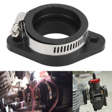 Schwarzer Motorrad-Kraftstoffverteileraufnahmeadapter 60mm 34mm
