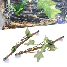 High-Quality Lifelike Terrarium Plant Decoration for Amphibians & Snakes