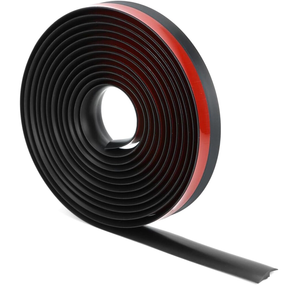 Pvc Floor Transition Strip Self-Adhesive For Carpet And Flooring, Black, 6-Meter 9354506650520